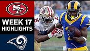 49ers vs. Rams | NFL Week 17 Game Highlights