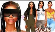 Sims 4 CAS | Skylair | Sim Download | ENTIRE CC FOLDER *FREE* | Black/Urban Female Clothes | 55+ CC