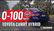 2018 Toyota Camry Hybrid 0-100km/h & engine sound
