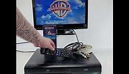 Showcasing The Panasonic DMP-BD70V Blu-Ray DVD VHS Upscaling Player Combo Working! For Sale on eBay!