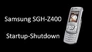 Samsung SGH-Z400 Startup/Shutdown