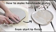 Easy Handmade Plate Tutorial // How to make plates at home