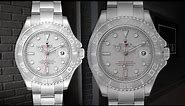 Rolex Yachtmaster 40 Steel Platinum Dial Bezel Mens Watch 16622 | SwissWatchExpo
