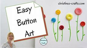 EASY CUTE BUTTON ART TUTORIAL FOR ADULTS AND KIDS - 5 Minute Craft Tutorial