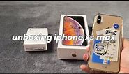 Unboxing - iphone XS Max Gold 256gb + 20W power adapter & putting minimalist cases