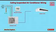Ceiling Suspended Air Conditioner Wiring, Ceiling Suspended Installation
