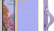 VENINGO iPhone 11 Case, Phone Cases for iPhone 11, Slim Fit Soft TPU with Adjustable Wristband Kickstand Scratch Resistant Shockproof Protective Cover for Apple iPhone 11 6.1 Inch 2019,Lavender Purple