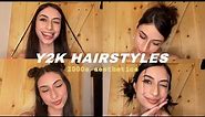 Y2K inspired hairstyles | 2000’s aesthetic ✨