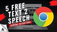 5 Free Text To Speech Generator using Chrome Extensions