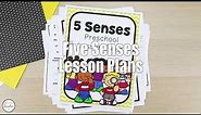 Five Senses Theme Preschool Lesson Plans