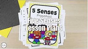 Five Senses Theme Preschool Lesson Plans