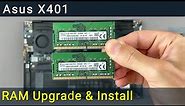 Asus X401A RAM Upgrade and Install | Step-by-step DIY Tutorial