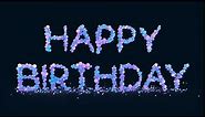 3D Text Animation - Happy Birthday