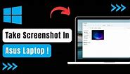 How to Take Screenshot in Asus Laptop !