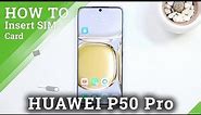 How to Put SIM Card in HUAWEI P50 Pro - Open SIM Slot