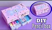 DIY Pencil Case/How to make Pencil Box with waste cardboard & matchbox/Best out of waste