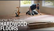 Learn How to Install Hardwood Floors | DIY Projects