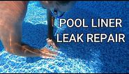 How to Patch a Pool Liner Leak: Pool Liner Leak Repair: Under water Pool Liner Patching