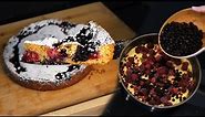 Frozen Berry Cake - quick 5 min cake