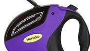 Hertzko Heavy Duty Retractable Dog Leash - Purple and Black, 16 Foot, Supports up to 110lbs - Ideal Retractable Dog Leashes for Small, Medium & Large Dogs, Heavy Duty Purple Dog Leash with Thick Rope