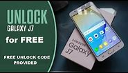 How to unlock Samsung Galaxy J7 Sim Unlock | Carrier Unlock | Sim Network Unlock for FREE