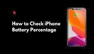 How to Check Battery Percentage on iPhone 11, iPhone 11 Pro, or iPhone 11 Pro Max