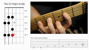 How to play the G major scale on a guitar - Beginners guitar lesson