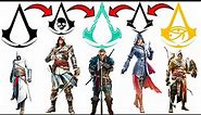 Evolution of Symbol in Every Assassin's Creed Games (2007-2022)