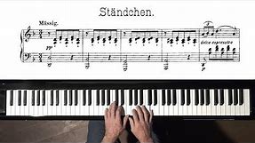 Schubert "Ständchen" (Serenade) FREE Sheet Music - P. Barton FEURICH piano