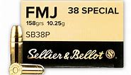 Bulk 38 Special Ammo For Sale - 158 Grain FMJ Ammunition in Stock by Sellier & Bellot - 1000 Rounds