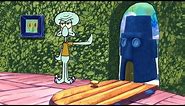 Squidward kicks Squidward's house out of his house