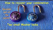 (171) How to recover your lost Master Lock (small) dial combination