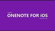 Use OneNote on iOS