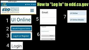 How to "Log In" to Edd.ca.gov website UI online for Payment Activity & Claim History unemployment