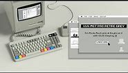 XVX M87 Pro OLED Display Keyboard (Retro Grey)