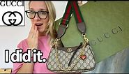 GUCCI Unboxing Ophidia Small Handbag strawberry heart keychain SO CUTE!!