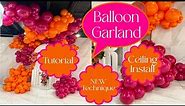 Balloon Garland Tutorial | Ceiling Installation | New Techniques | How to | DIY