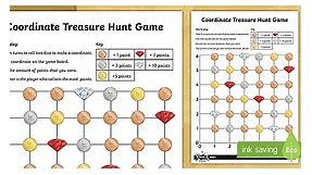 Treasure Hunt Coordinates Game