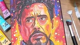 Abstract Artwork of Everyone's Favourite Avenger - Iron Man - @robertdowneyjr #ironman #avengers