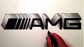 How to Draw the Mercedes Benz AMG Logo in 3D