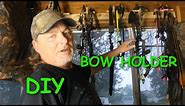 DIY Bow Rack. Inexpensive, Super Easy! #diybowrack