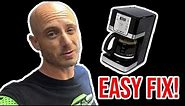 How to fix a coffee maker that won't brew all the water!