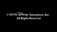 MMVII Disney Enterprises Inc All Rights Reserved Copyright Logo
