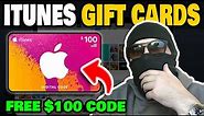 *2024 UPDATE* How to get FREE iTunes Gift Card Codes | $100 Free iTunes Gift Cards 2024!