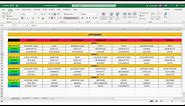 How To Create a Random Food (Meal) Planner in Microsoft Excel