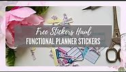 FREE PRINTABLE STICKERS HAUL - Functional Planner Stickers Free