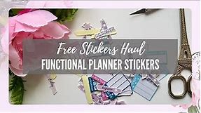 FREE PRINTABLE STICKERS HAUL - Functional Planner Stickers Free