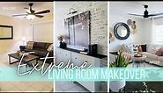 *NEW* EXTREME LIVING ROOM MAKEOVER || DIY FAUX BRICK WALL HOW TO || WESTERN LIVING ROOM INSPIRATION
