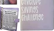 100 Envelope Challenge Binder - 2023 Savings Challenges Book with envelopes,100 Envelopes Binder Planner Money Saving Challenge, Easy and Fun Way to Save $5,050 (Pink)