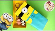Easy Minion Paper Box DIY - School Supplies - Paper Crafts - Origami Paper Box